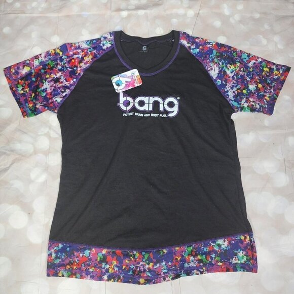 LOGO by Lori Goldstein Tops - Bang Energy Drink Logo T-shirt, Women's XL, NWT